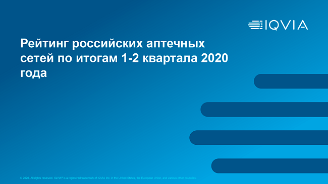 Рейтинг российских аптечных сетей по итогам 1-2 квартала 2020 года